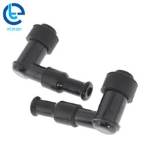 90 Degree Spark Plug Boot Cap Cover Resistor For Snowmobile ATV Motorcycle LB05F
