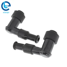 90 Degree Spark Plug Boot Cap Cover Resistor For Snowmobile ATV Motorcycle LB05F