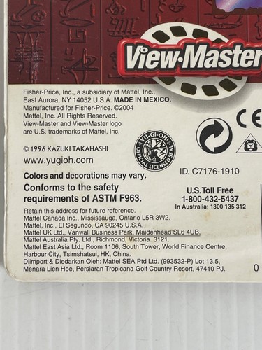 Yu-Gi-Oh! View Master 3D reels 1996 New Sealed on Card - Bild 11 von 12