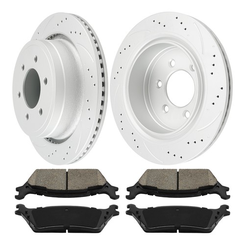 For Ford F-150 2012 2013-2020 Rear Disc Brake Rotors & Pads Kit 54186 D1602 - Bild 3 von 12