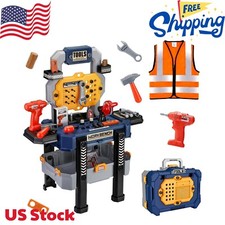 Kids Tool Bench with Realistic Tools and Electric Drill, Suitable for 3-5 Yea...