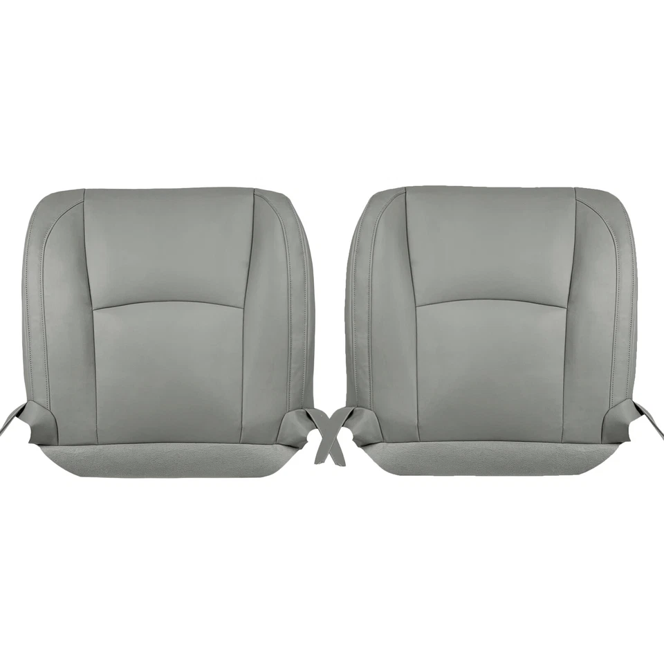 For Lexus RX330 RX350 RX400 2004-2009 Pair Front Leather Bottom Seat Cover Gray - Image 4 of 4