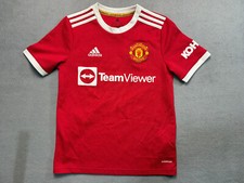 adidas Manchester United Home jersey 2021/22 boys size L red football shirt