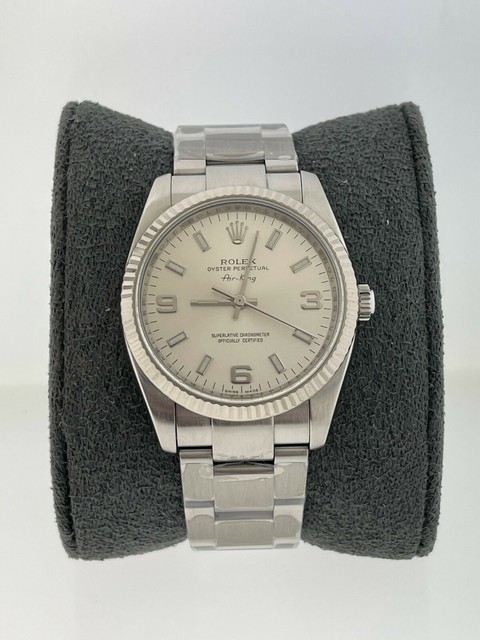 Rolex Air-King Silver Men's Watch 