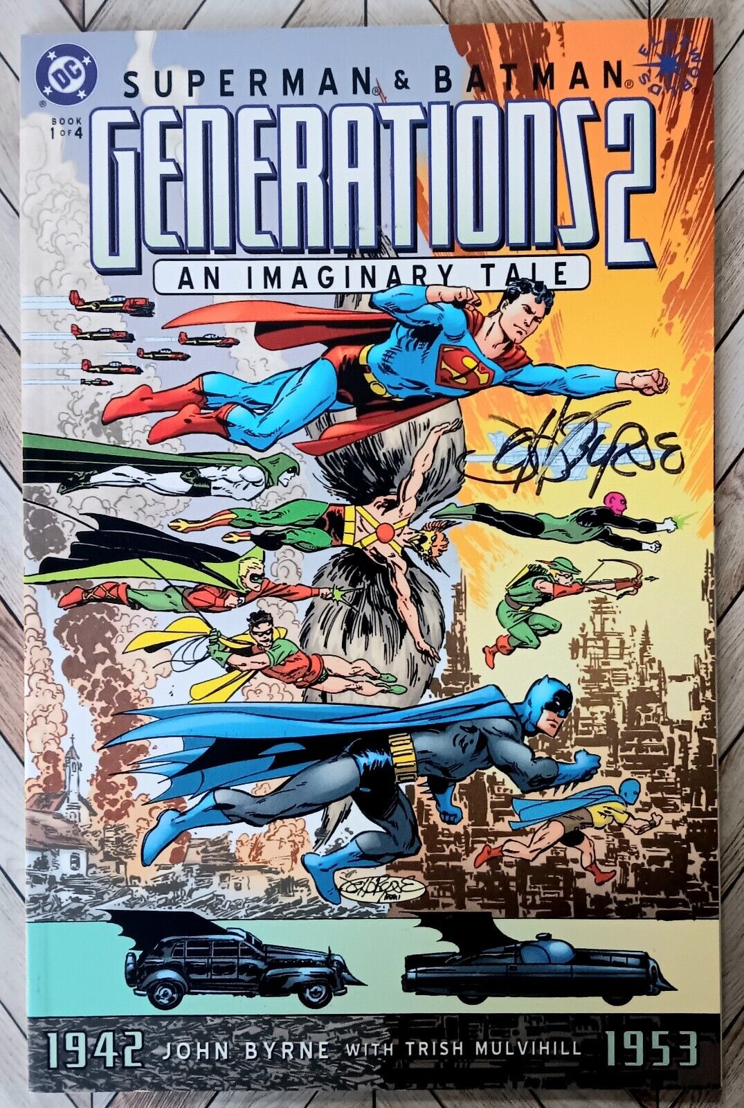 Superman & Batman: Generations 2 #1 - NM - 2001 - DC - Signed by John Byrne 🔥 