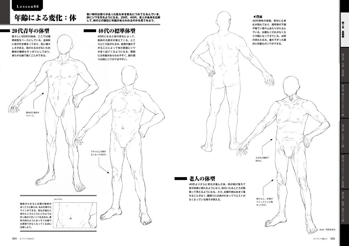 How To Draw Manga Anime Elderly Man Technique Book