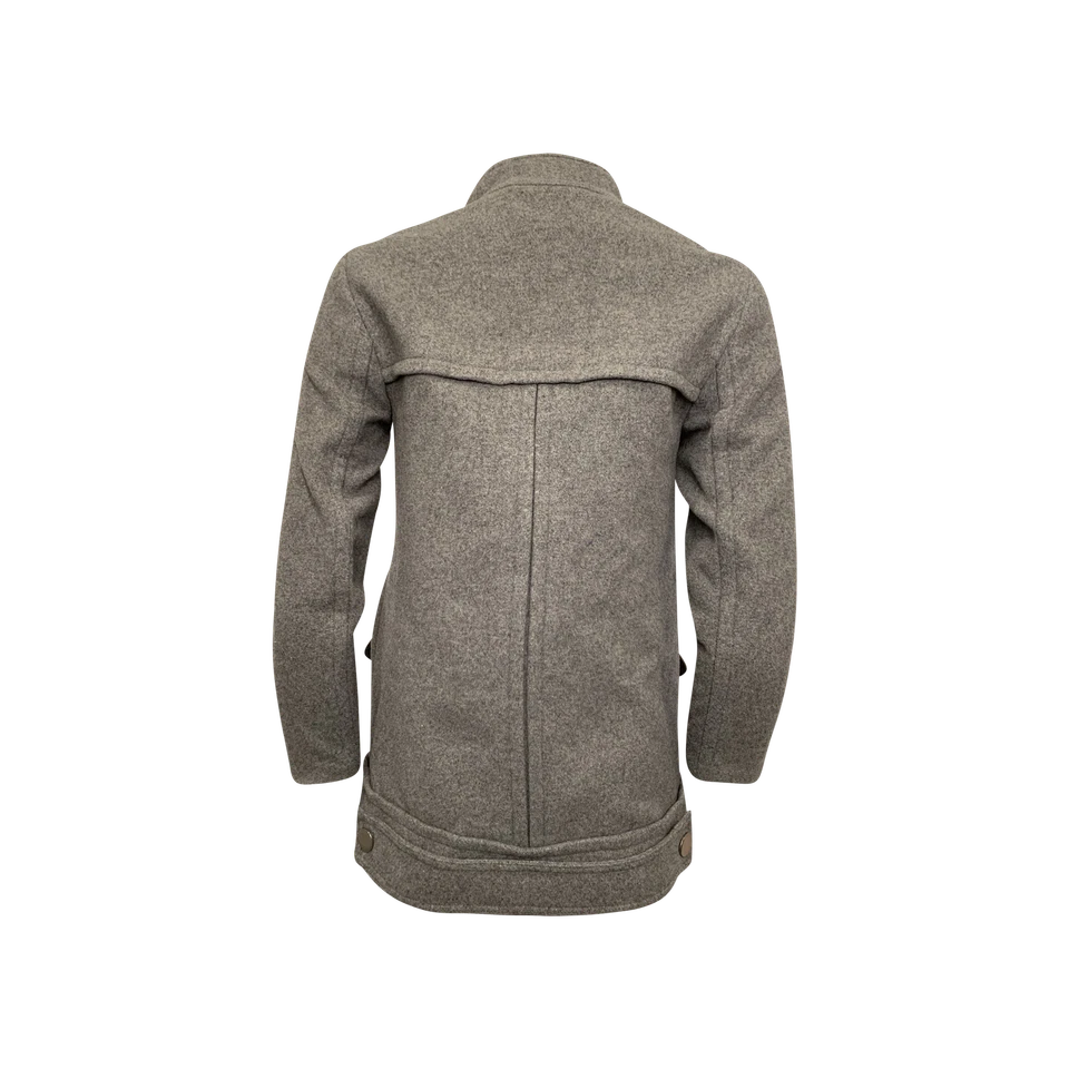 3.1 Phillip Lim Women's Light Grey Wool Utility Jacket Size 0 - Image 2 of 4