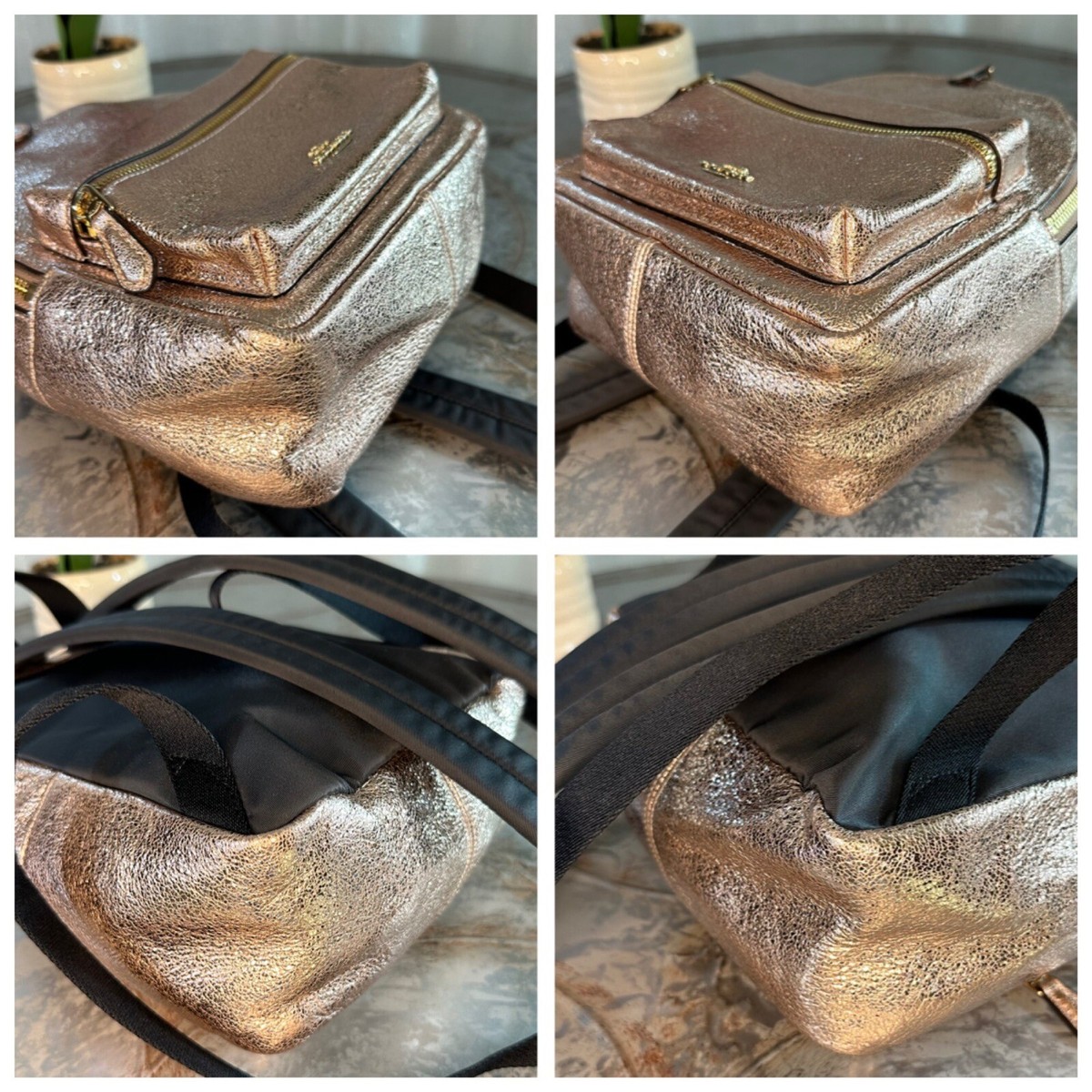 Coach Mini Charlie Rose Gold Backpack COACH MINI CHARLIE BACKPACK F35238 LI/ROSE GOLD | eBay main image 2