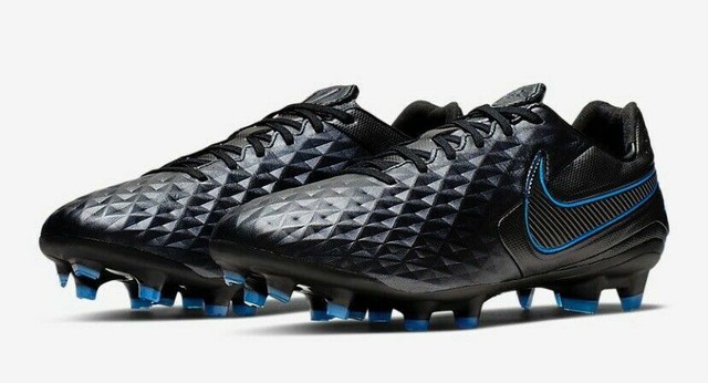 nike tiempo black blue