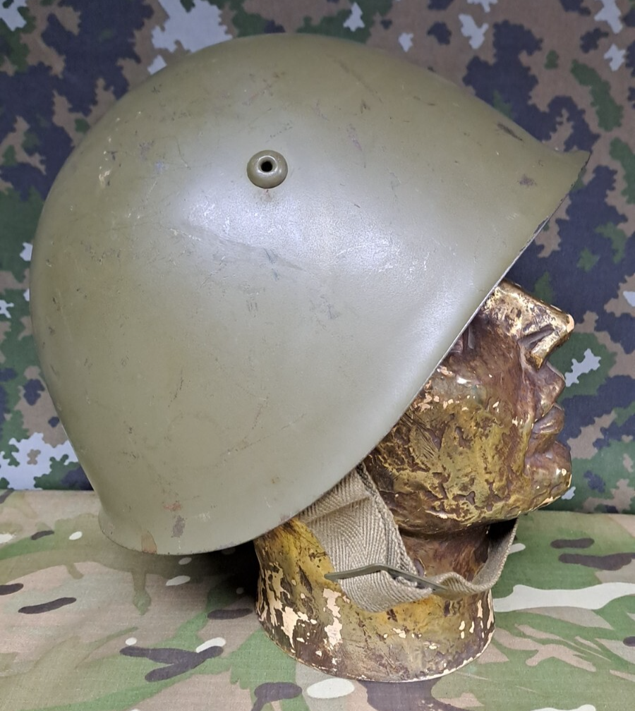 WWII Italian Army Military M33 Combat Helmet Steel Leather Liner 59