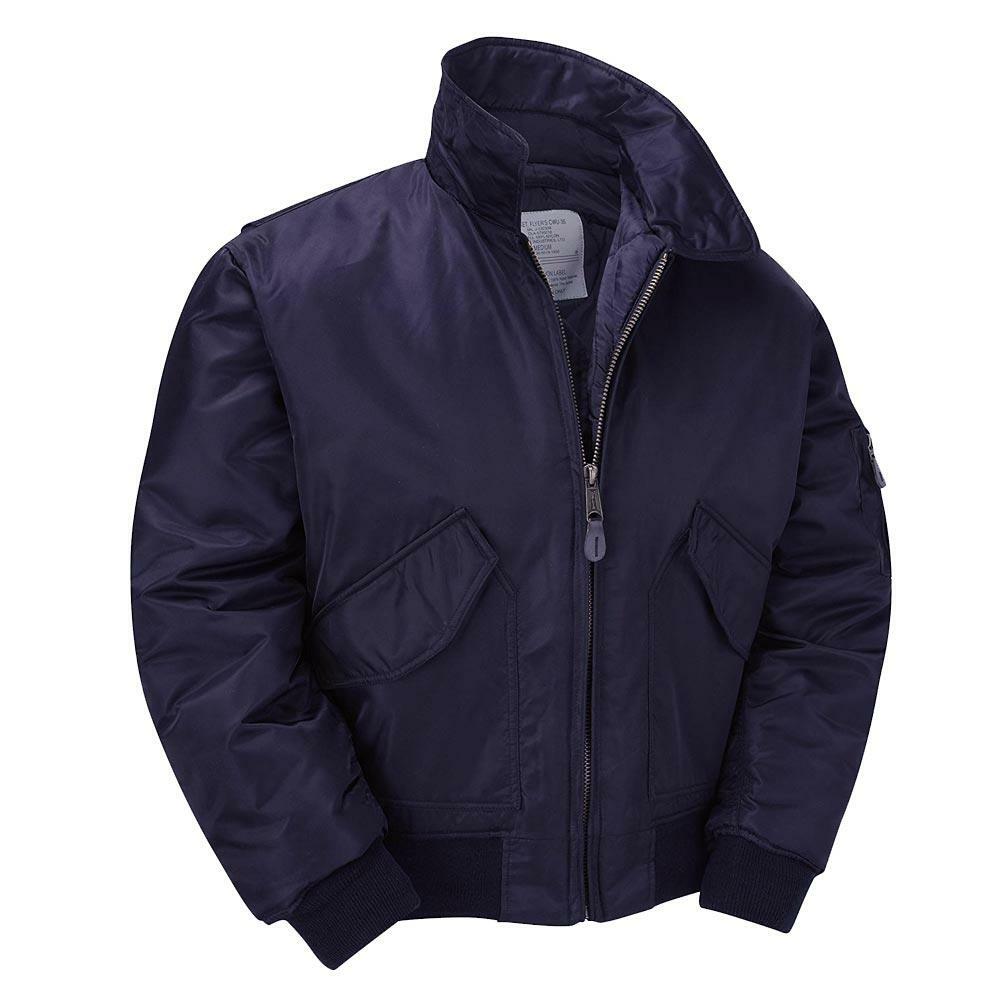 MA2 CWU Pilot Flight Jacket Mens Water Repellent Padded Style