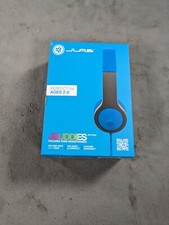 JLab JBuddies Gen 2 Folding Kids Wired Headphones, Blue/Gray
