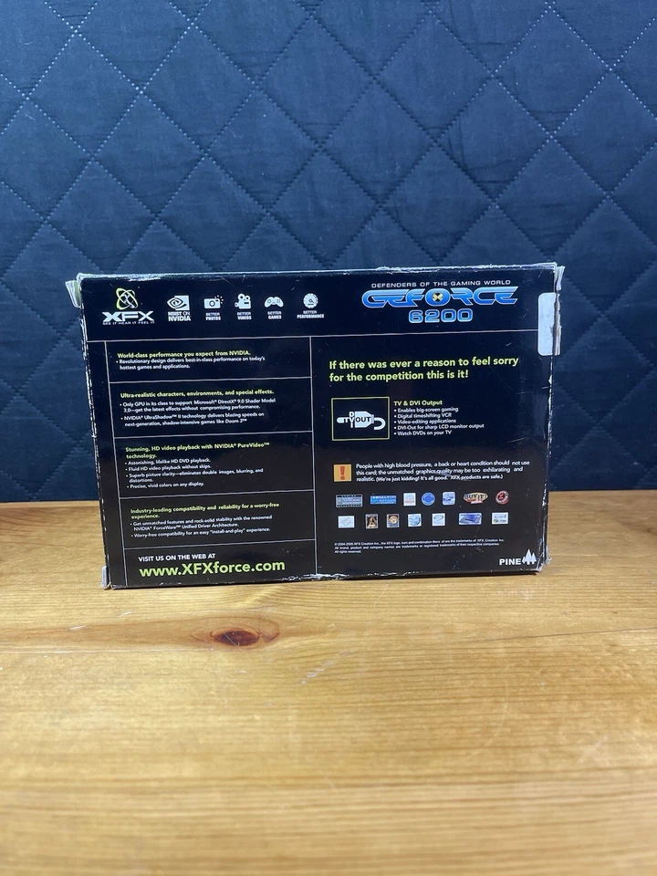 XFX NVIDIA Geforce 6200 256MB GDDR2 AGP 8X Video Card PV-T44A-WANG VF.7 low prof - Image 3 of 4