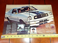 1976 Mustang Cobra Original 2 Page Ad