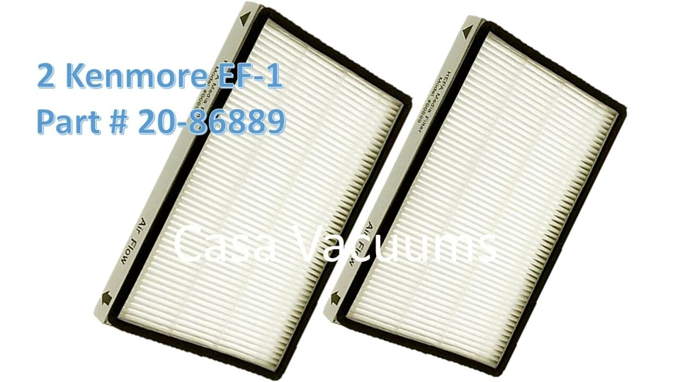 10 Kenmore Upright Vacuum Cleaner Bags Type U O 50688 50690 5068 EF1  - Image 2 of 2