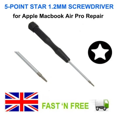 AVARTEK 5-POINT 1.2MM PENTALOBE SCREWDRIVER REPAIR TOOL FOR APPLE MACBOOK AIR PRO - UK