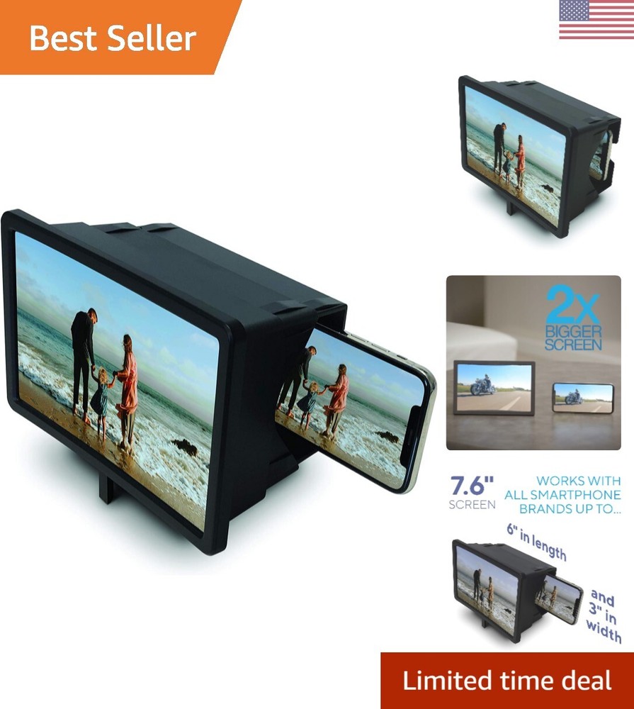 Smartphone Screen Magnifier - 2X Magnification - Portable Cell Phone Accessories