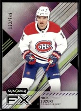 2021-22 Upper Deck Synergy FX Nick Suzuki 133/749 Montreal Canadiens #FX-NS