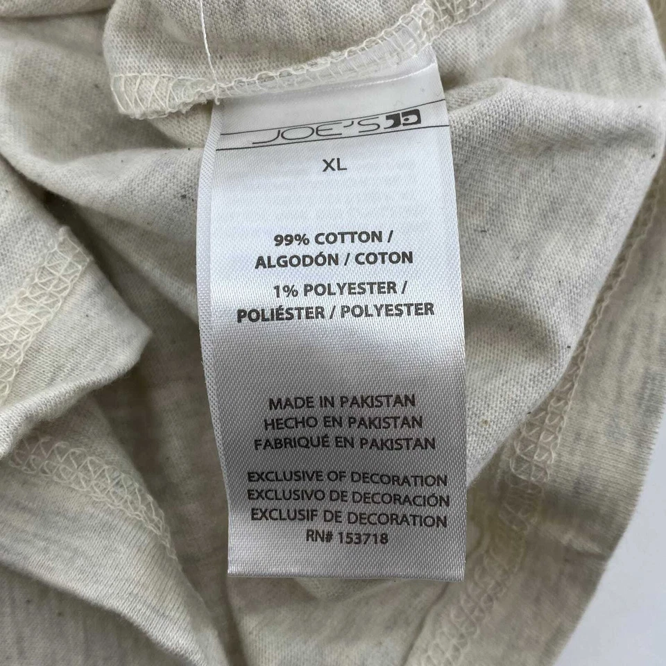 Camiseta Joe's Jeans beige con cuello en V para niños Foto 4 de 4