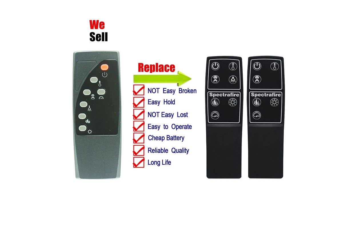 Replacement Remote Control for Twin-Star International Electric Fireplace  Heater | eBay