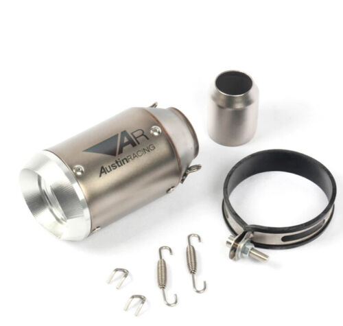 51mm Universal Slip on Motorcycle GP Exhaust CNC Carbon Fiber Escape Muffler - Picture 9 of 24