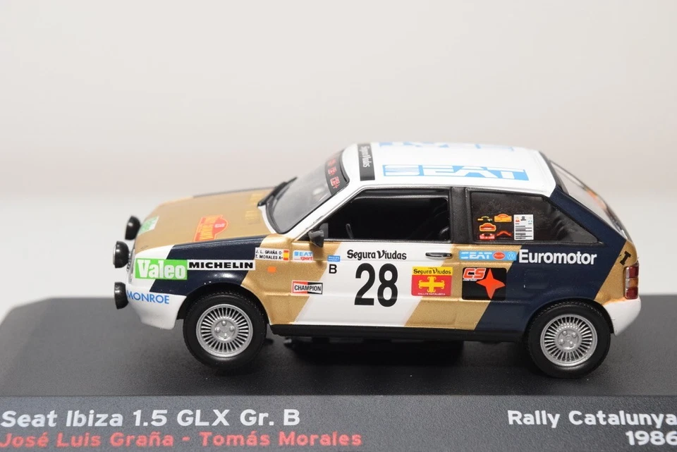 B21 1:43 ALTAYA IXO SEAT IBIZA 1.5 GLX GR. B RALLY CATALUNYA 1986 #28 MIB - Immagine 3 di 4