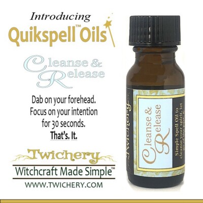 CLEANSE & RELEASE SPELL OIL, Cut & Clear, Forget It Move On Hoodoo FROM TWICHERY