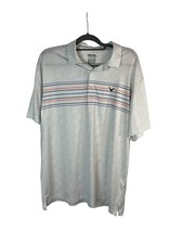 Callaway Men s Striped Short Sleeve Golf Polo Shirt Size Large