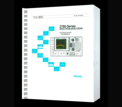 Hi Resolution Paper Reprinted Service Manual Tektronix 2782 Spectrum Analyzers