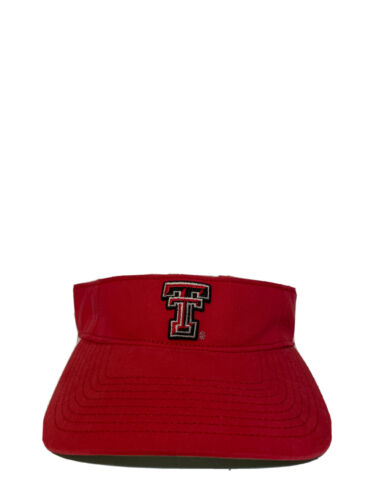 Vintage THE GAME Texas Tech Adjustable Visor Hat Embroidered