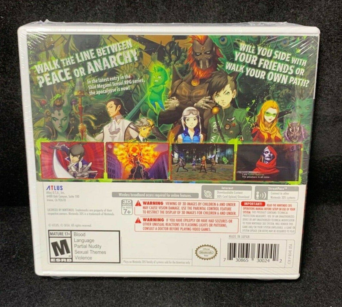 Shin Megami Tensei IV: Apocalypse (Nintendo 3DS) BRAND NEW / US