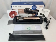VuPoint Magic Wand Portable Handheld Scanner Auto Feed Dock Blue - WORKS !!!