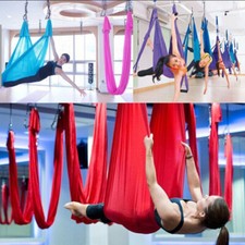 Yoga Swing Hammock Trapeze Sling Aerial Silk Set Anti-gravity Inversion Fitne - 