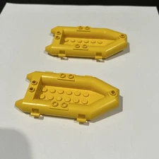 LEGO Boat Rubber Raft Small Yellow 30086 LOT OF 2 Zodiac