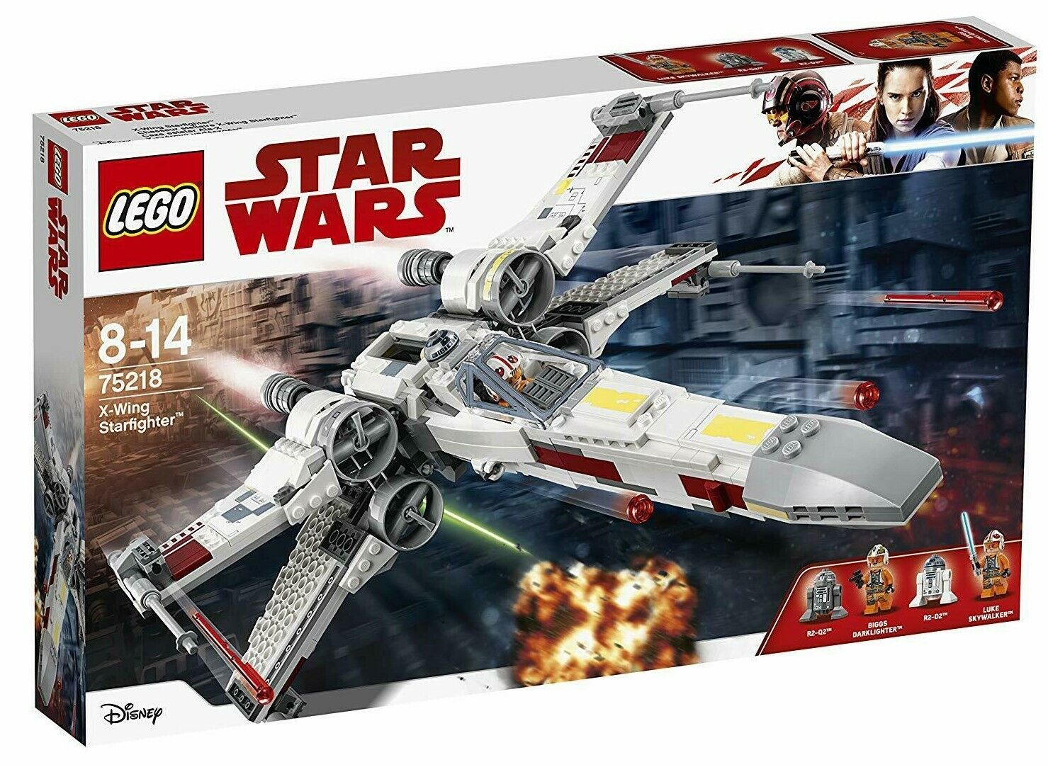 Lego Star Wars 75218 X-WING STARFIGHTER Luke Skywalker R2-D2 Biggs R2-Q2 NEW