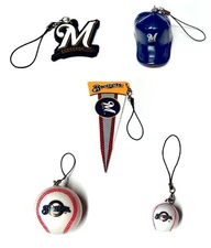 MILWAUKEE BREWERS MLB LICENSED BASEBALL DANGLER ORNAMENT CHARM GIFT YOU PICK
