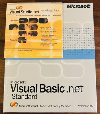 Microsoft Visual Basic .net Standard Version 2002 BRAND NEW SEALED