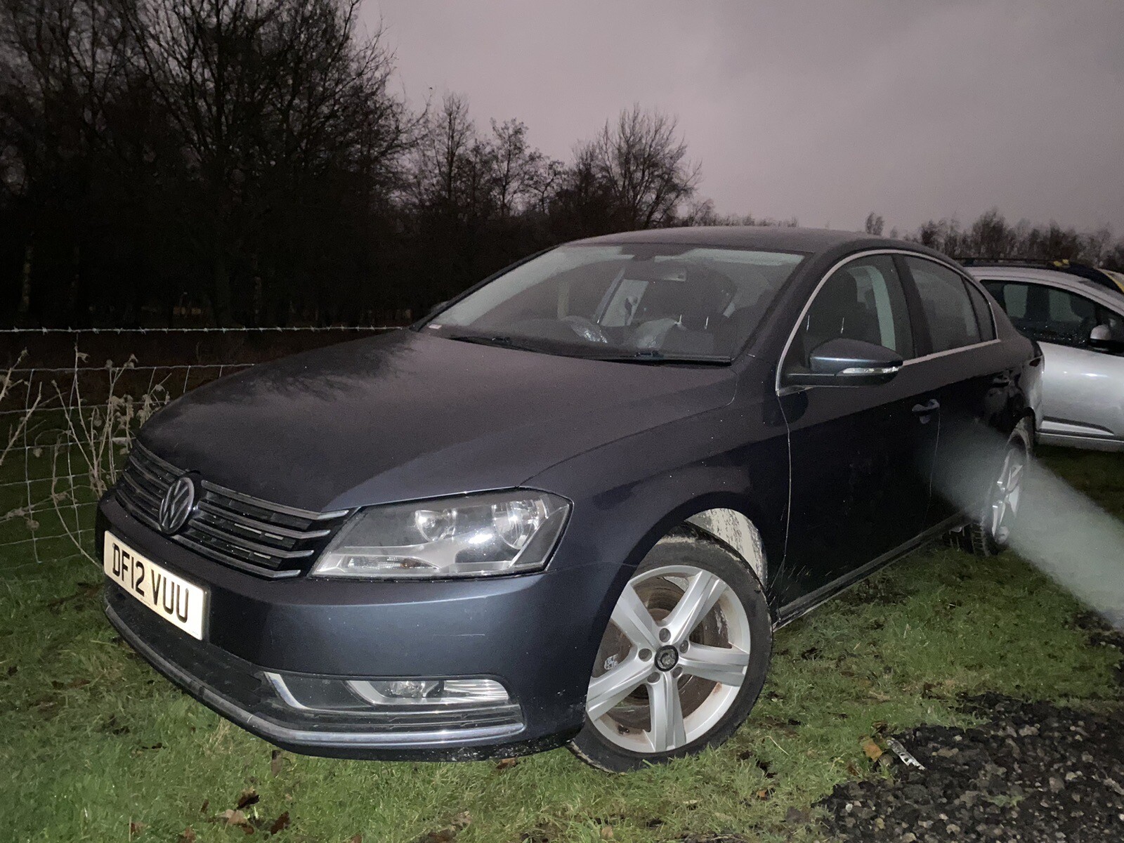 VW PASSAT B7 COMPLETE FRONT BUMPER PAINT CODE LK7X GREY 3AA807177 2010 ...