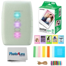 FUJIFILM INSTAX MINI LINK 3 Smartphone Printer (Sage Green) Bundle