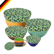 Wiederverwendbare Stoff-Abdeckhauben Set für Lebensmittel, , Waschbar, Versch...