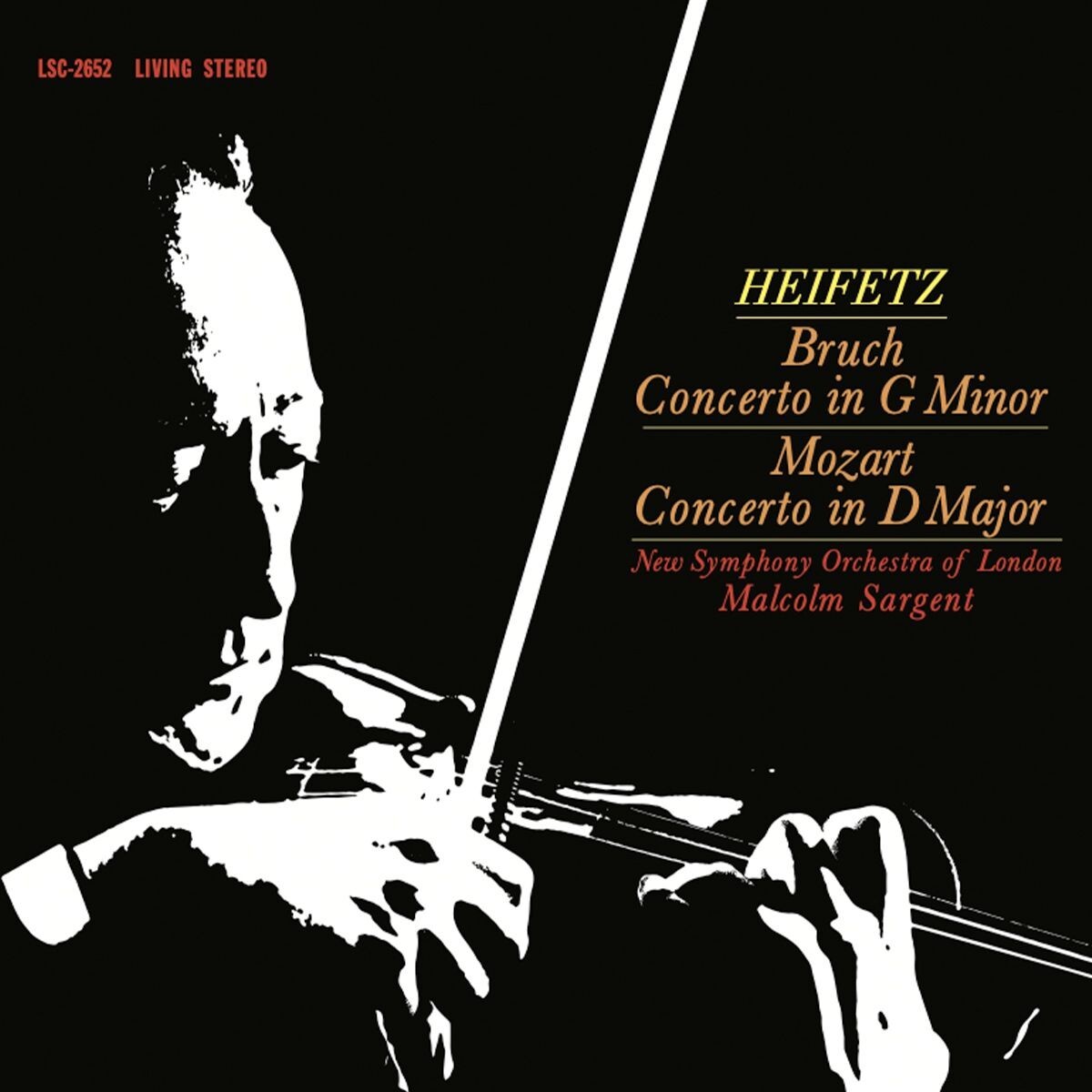Bruch Mozart Violin Concertos JASCHA HEIFETZ RCA Living Stereo 180g LP LSC-2652