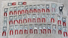 HUGE Lot of 41 Destaco  Toggle Welding Squeeze Clamps. Adjustable