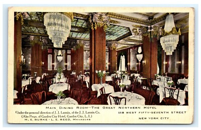#ad Main Dining Room Great Northern Hotel New York City NY Postcard A13 $19.99