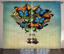 Butterfly Curtains Spring Season Animals