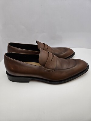 HUGO BOSS Derreck Penny Loafer Calfskin Leather Italian Crafted Brown Men 7.5 US HUGO BOSS Derreck Penny Loafer Calfskin Leather Italian  main image 3