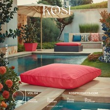 Bean Bag Square Floor Cushion  Outdoor Or Indoor  60cm x 60cm 10cm or 20cm Depth