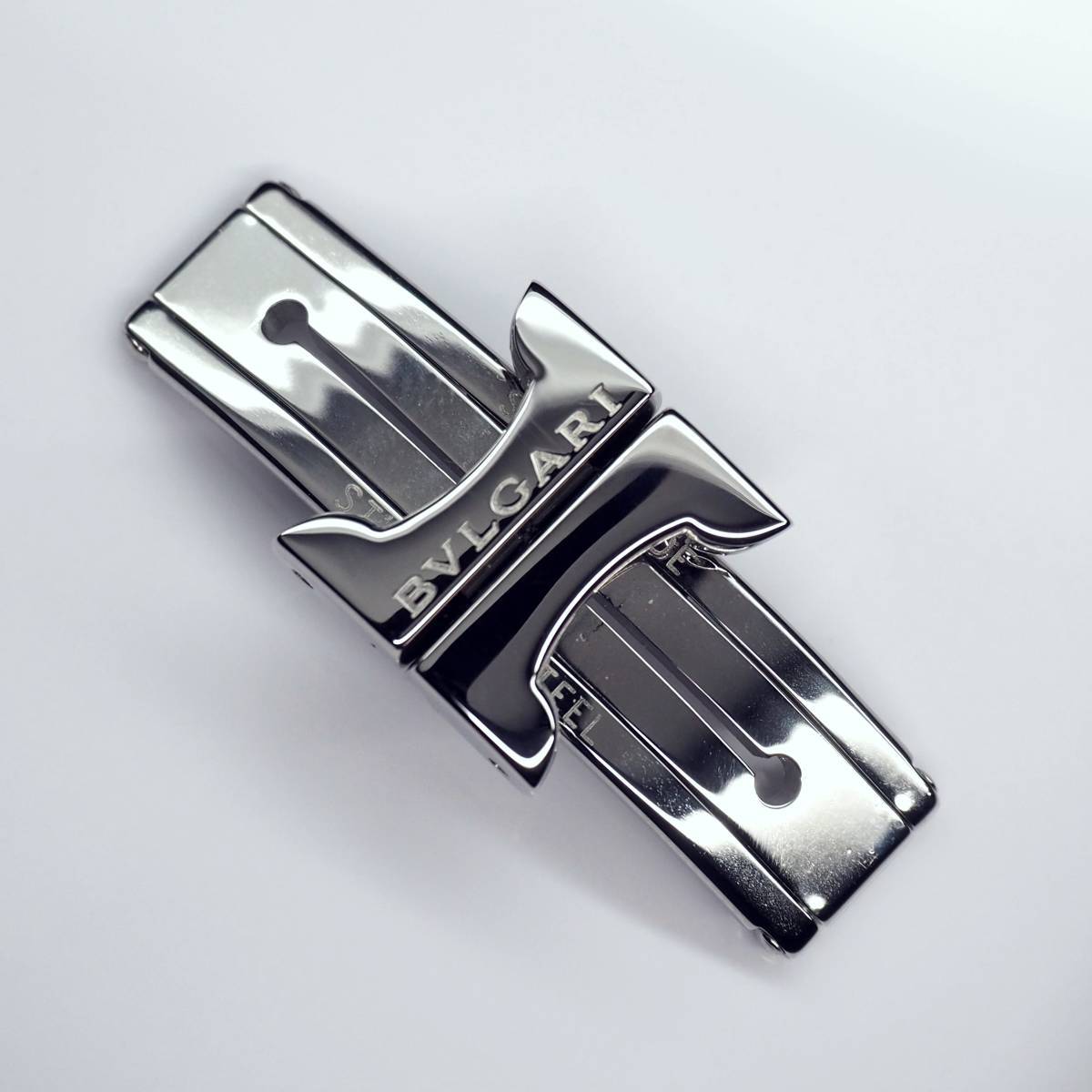 Bvlgari Belt Solotempo Silver Black Bulgari Solotempo ST 29S in stainless steel and quartz  main image 4