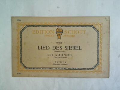 Lied des Siebel ''Blümlein traut''. Ch. Gounod Faust (Margarethe)/ Zither (Münchne