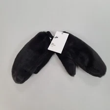 Nike Gloves Womens Medium/Large Black Mittens Warm Comfort Lightweight Ladies