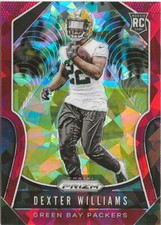 2019 Panini Prizm Dexter Williams Red Prizm SP RC #336